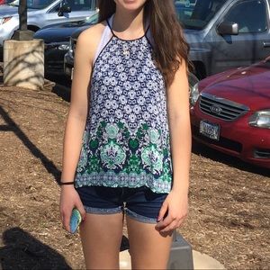 Francesca’s patterned tank top